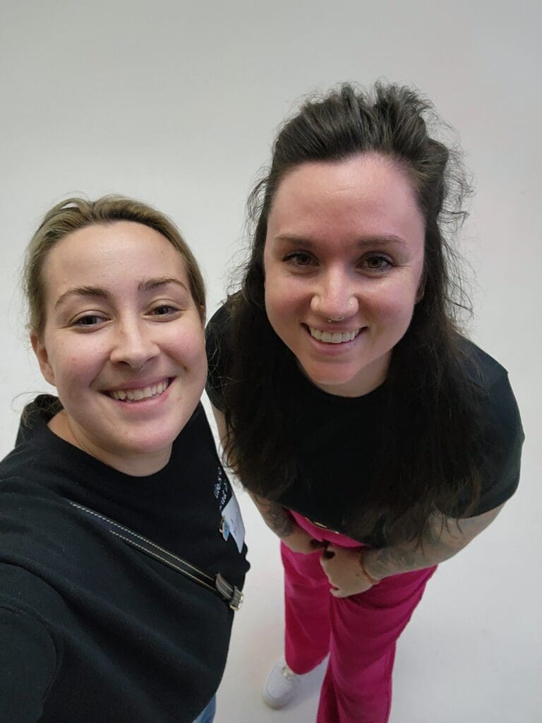 Selfie of April from Helios Photography and Kait Nuttyen of The Envy Collective.